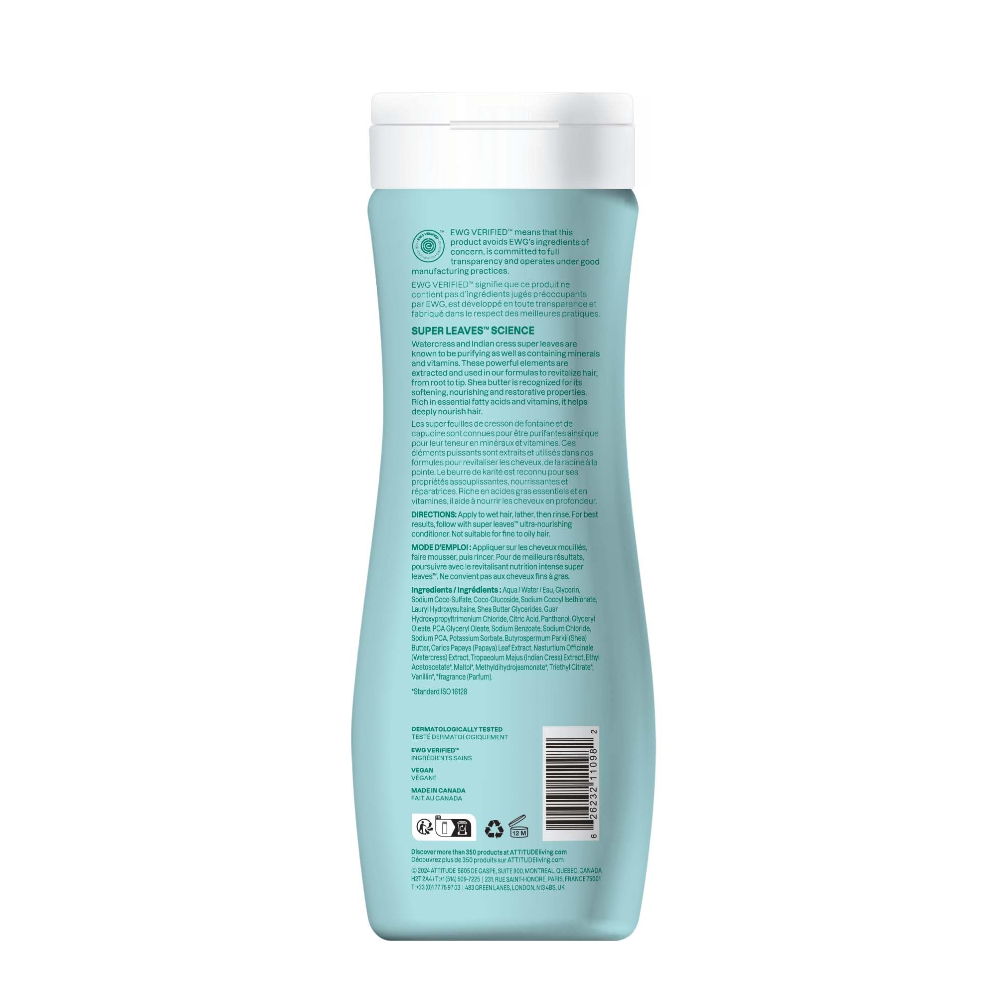 ATTITUDE shampoing guide d’utilisation pour boucles 3 et 4, conseils simples.