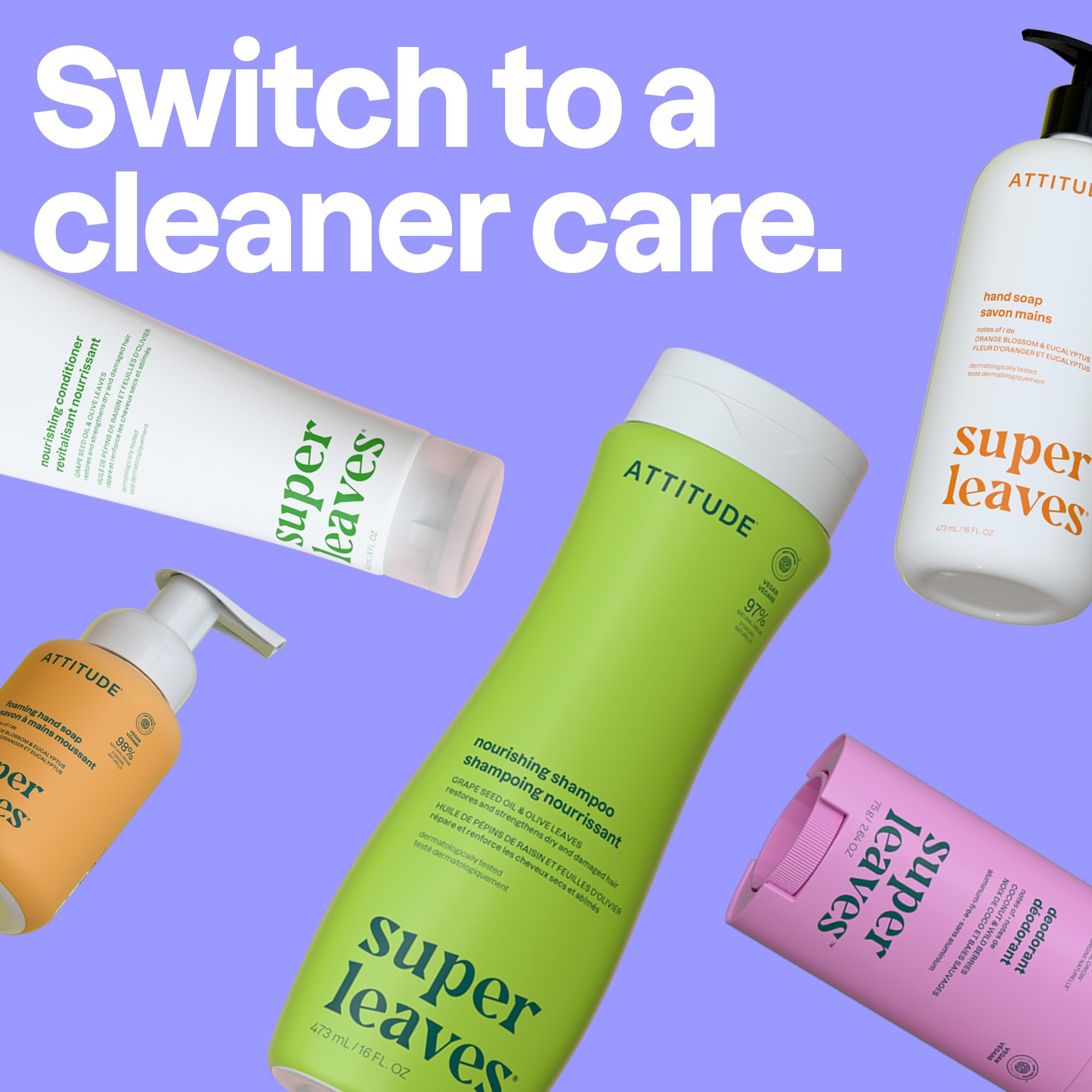 ATTITUDE Shampooing Nourrissant – recharge en vrac pour une routine durable.