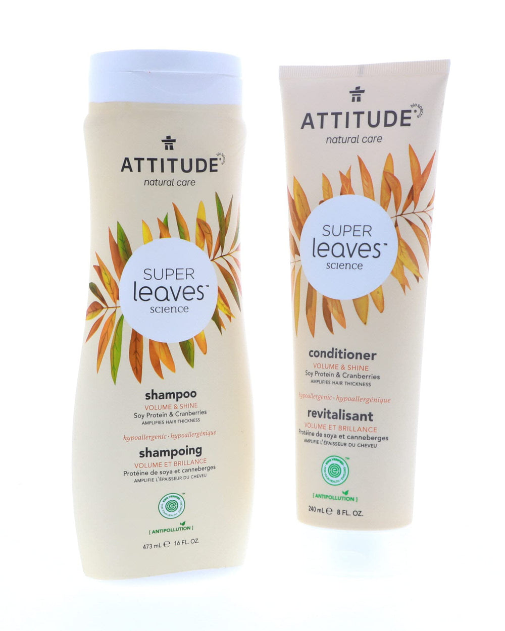 Après-shampoing ATTITUDE Super Leaves – flacon élégant et cheveux doux brillants