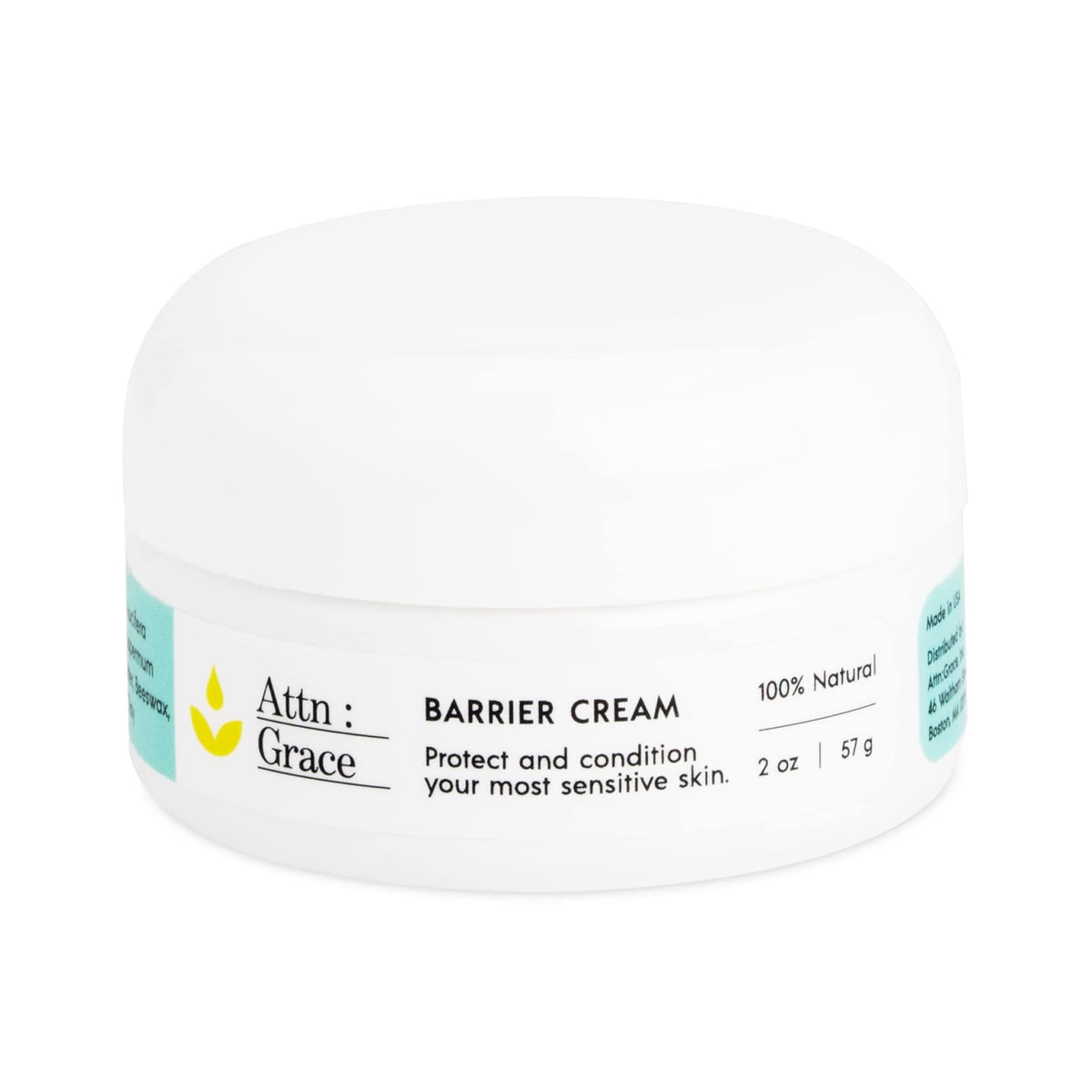 ATTN GRACE Barrière Crème avec huile de coco pour hydrater durablement.