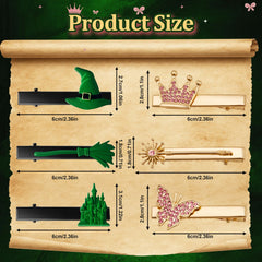 Attyxfica clips-cheveux-sorciere-chapeau, parfait pour cosplay et fête.