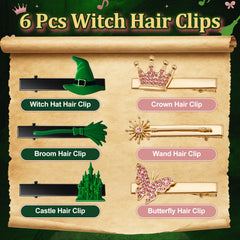 Attyxfica clips-cheveux-sorciere-chateau, idéale pour un look féerique.