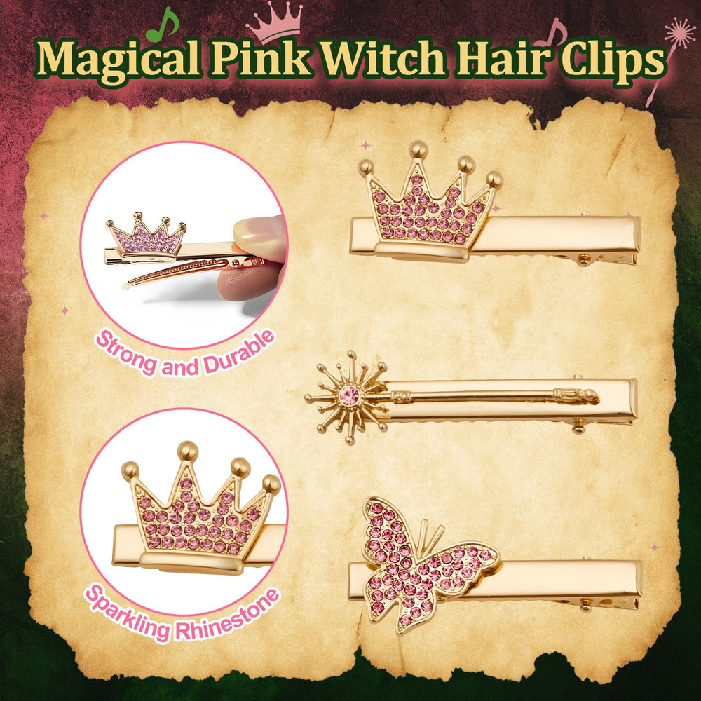 Attyxfica clips-cheveux-sorciere-papillon, brillance subtile et allure charmante.