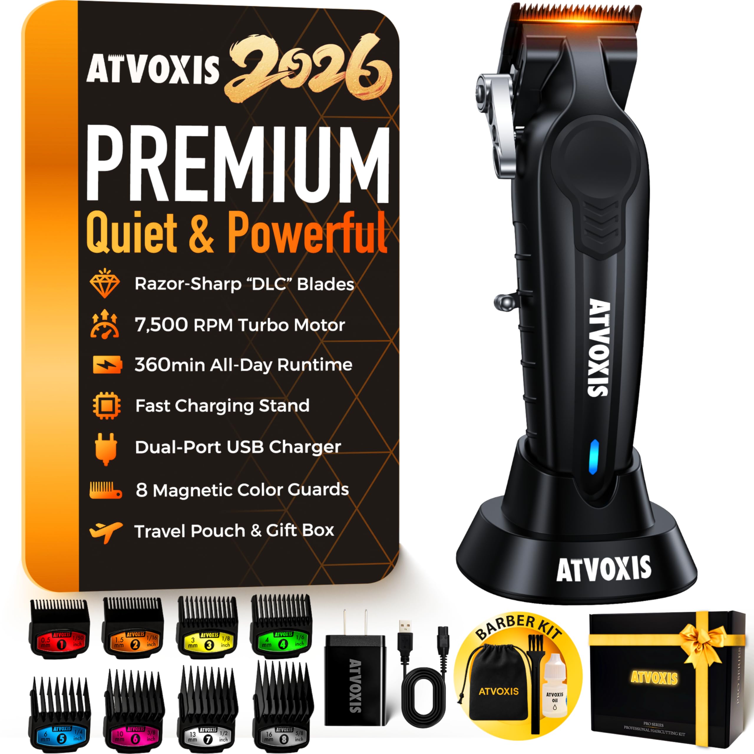 ATVOXIS tondeuse avec lame DLC pour coupes nettes et durables