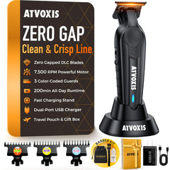 ATVOXIS Trimmer avec lame DLC pour une coupe précise et durable.