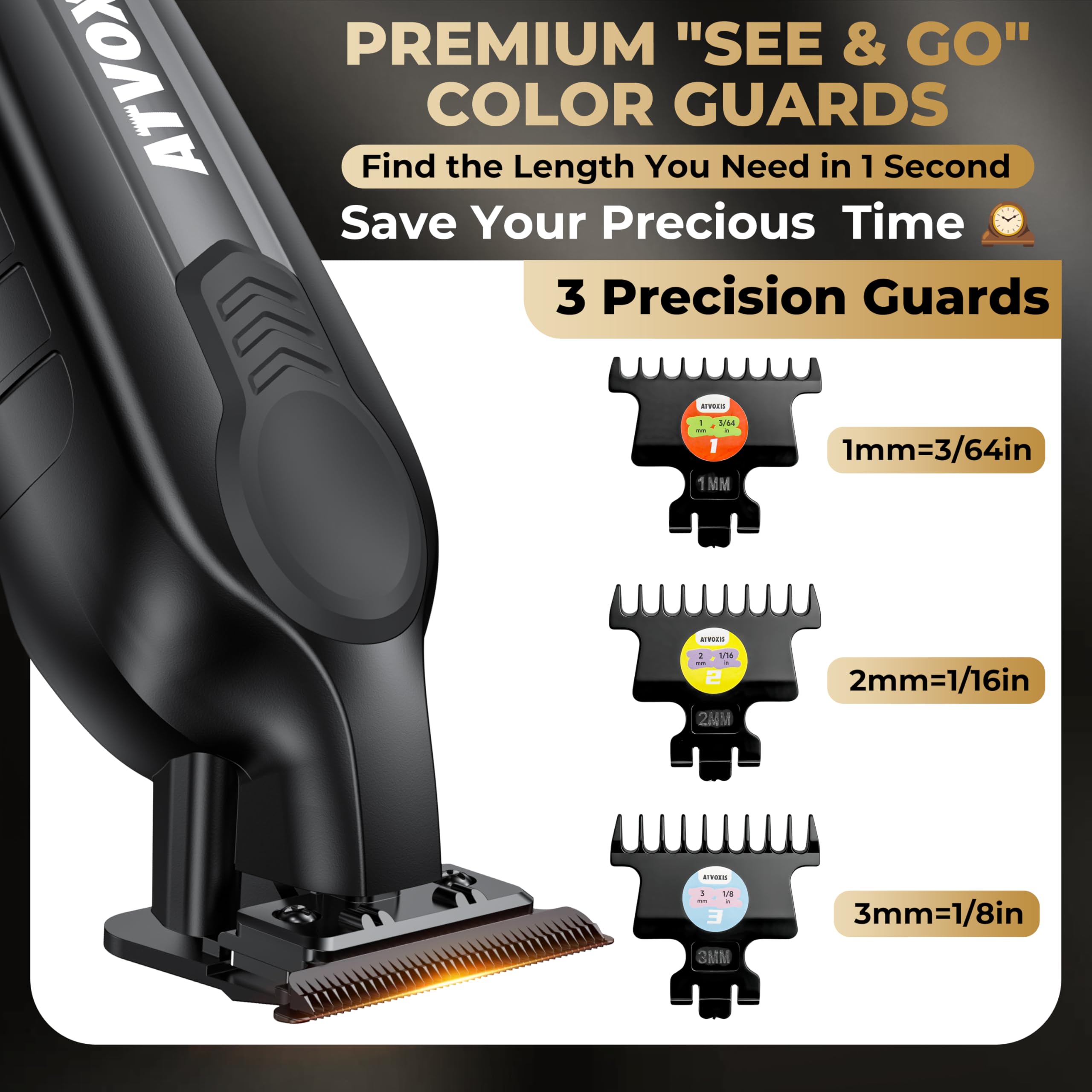 ATVOXIS Trimmer kit professionnel complet pour salon à domicile.