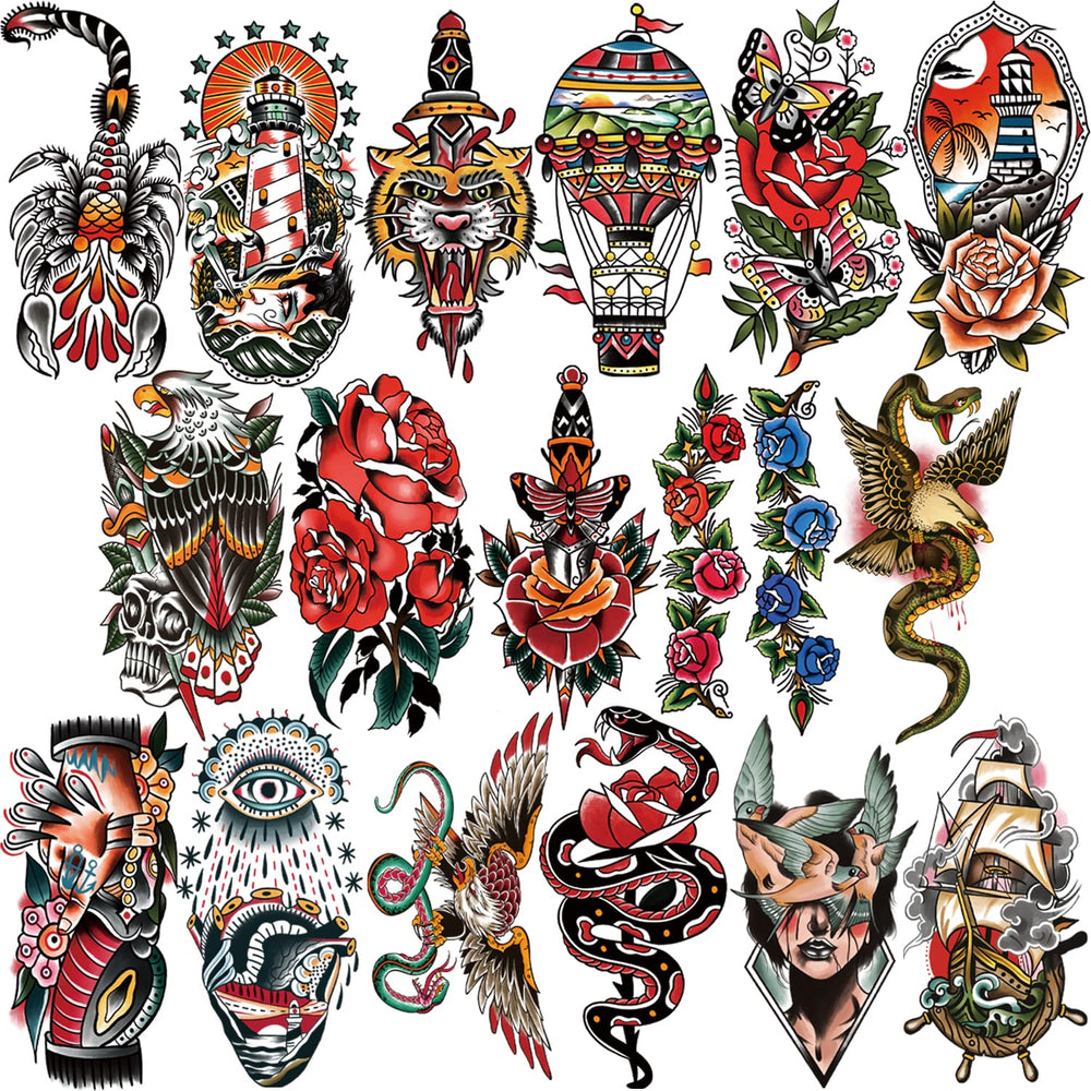 Atydkug tatouage temporaire occasions variées pour fêtes et plage
