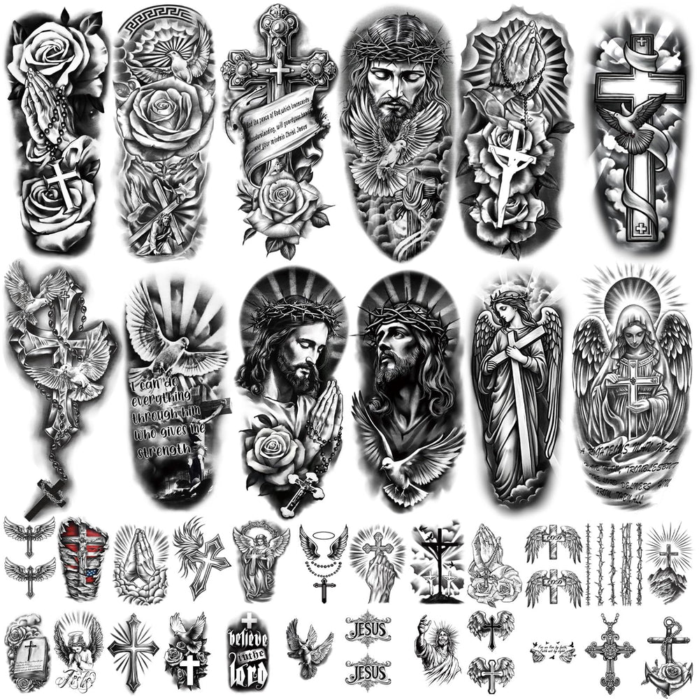 Atydkug tatouages temporaires: ensemble 77 feuilles pour bras et corps avec réalisme.