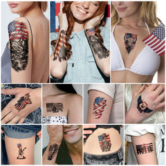 Petits tatouages Atydkug drapeau américain pour détails discrets