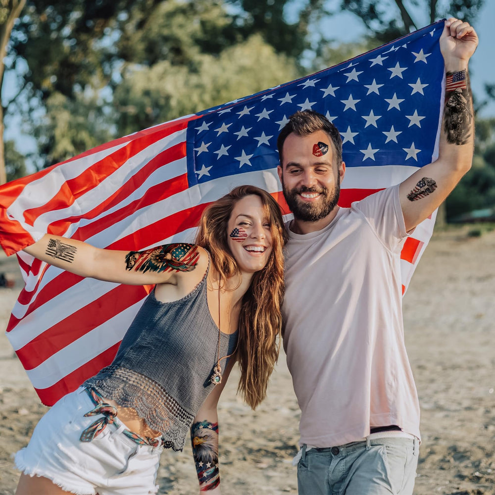 Motifs patriotiques variés Atydkug pour personnaliser votre look