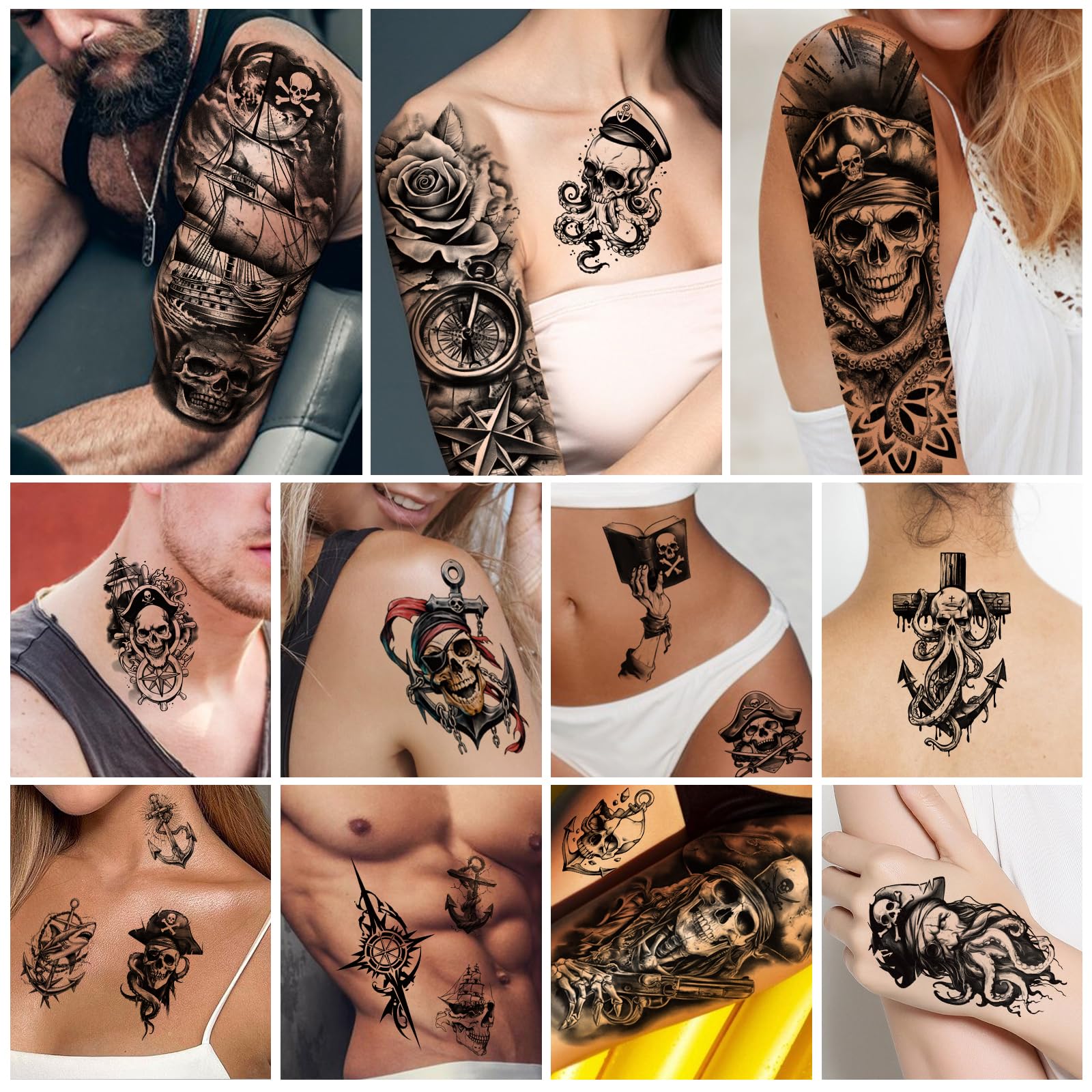 ATYDKUG tatouage temporaire serpent ajout discret et durable à votre tenue