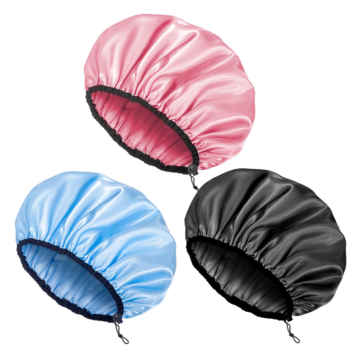 Auban bonnet-douche ajustable extralarge pour cheveux longs, garde les cheveux au sec.