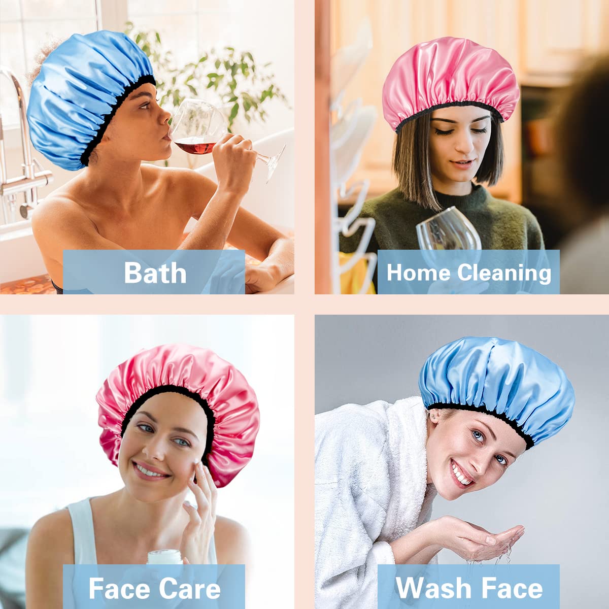 Auban bonnet-douche réutilisable permet d'économiser et de réduire les déchets.