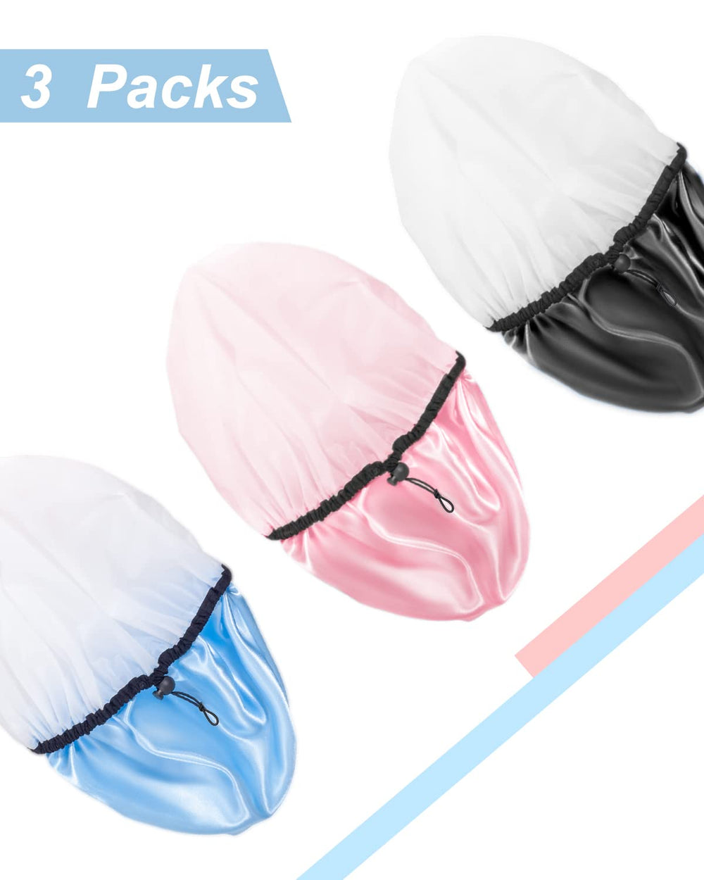 Auban bonnet-douche usages multiples pour douche, soins du visage et ménage.