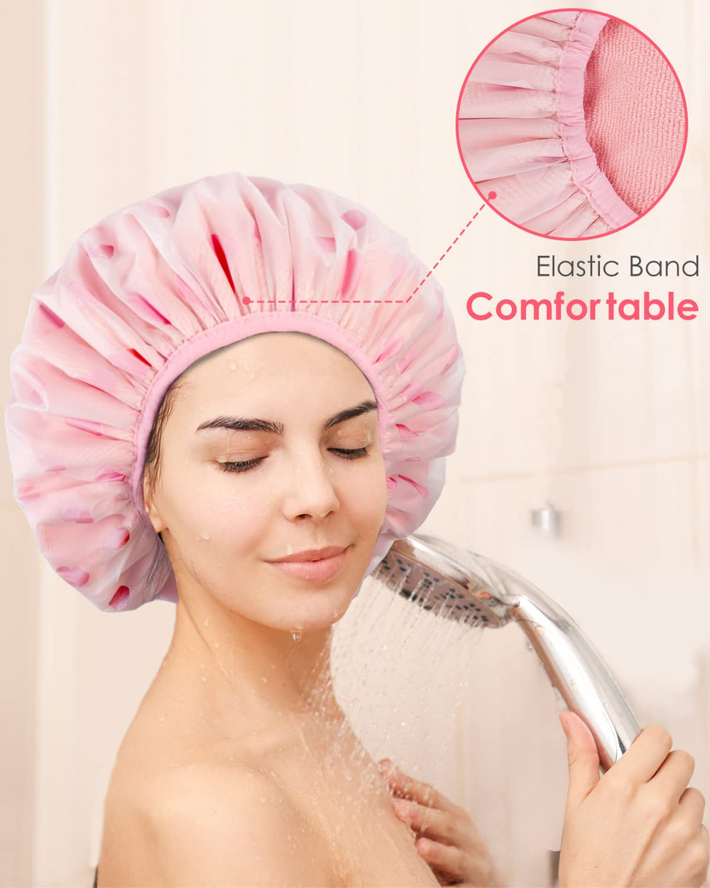 Bonnet Auban polyvalent pour douche, masque capillaire et voyage.