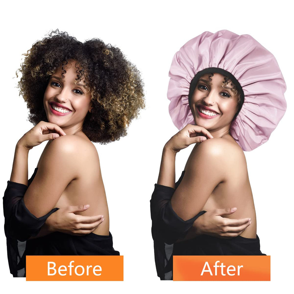 Auban Charlotte douche pour tresses et nattes, espace généreux et sans fuite.