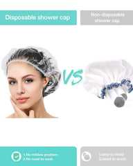 Auban waterproof and oil-proof shower cap for reliable protection.