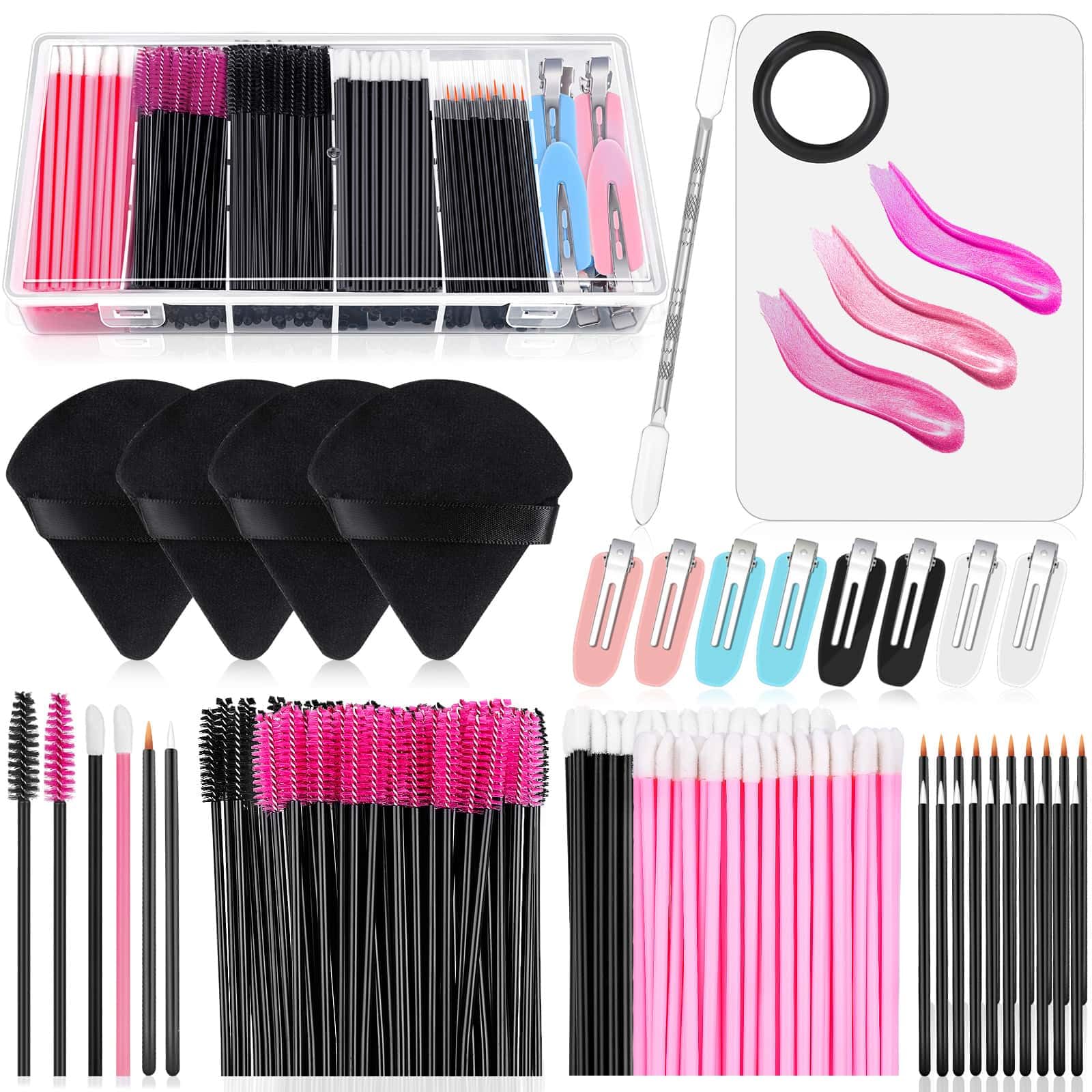 Boîte organisatrice transparente Audab pour rassembler les outils de maquillage