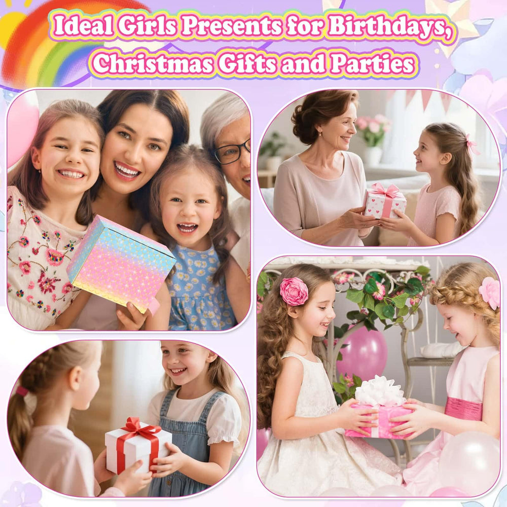 Audab coffret cadeau ongles enfants, idéal pour fêter Noël ou anniversaire