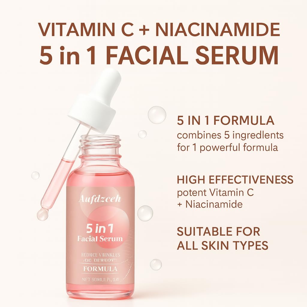 Sérum Visage Hyaluronique Aufdzceh, texture légère pour une hydratation rapide.