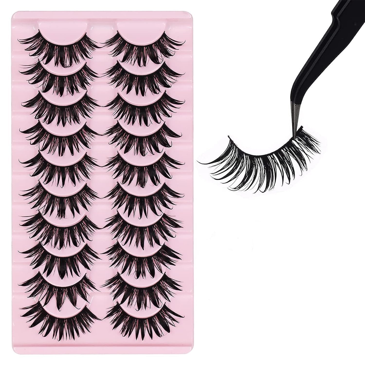 Augenli cils 3D effet clusters 16mm pour un rendu naturel.