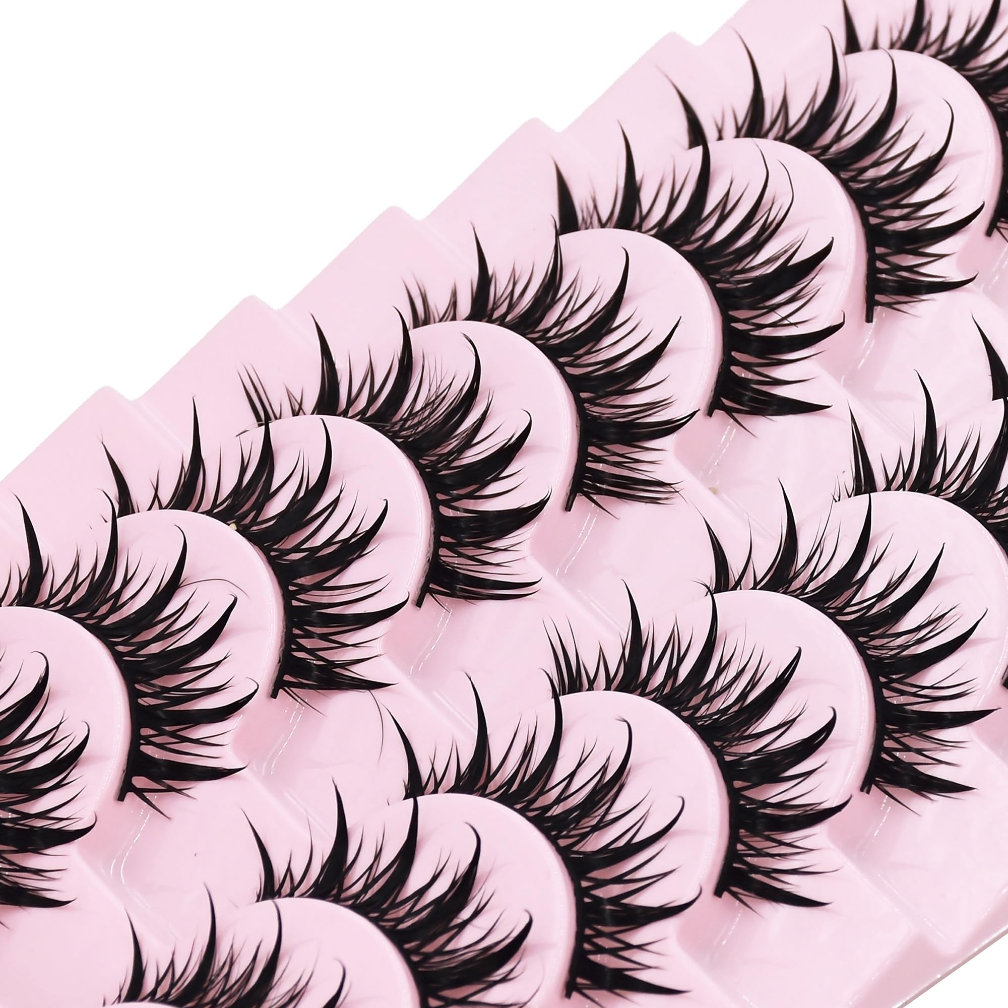 AUGENLI cils en vison véritable, bande noire douce pour un port confortable.