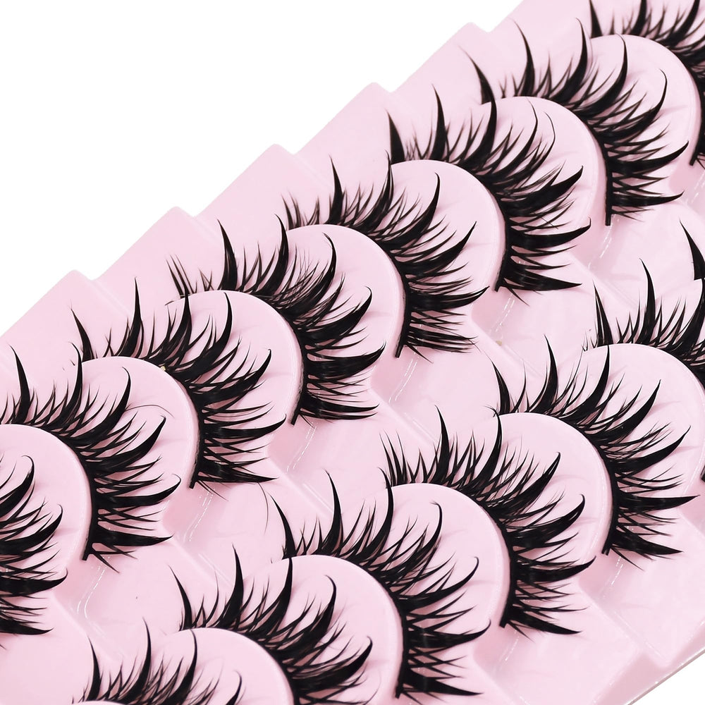 AUGENLI cils en vison véritable, bande noire douce pour un port confortable.