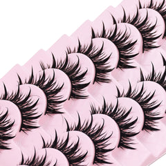 AUGENLI cils en vison véritable, bande noire douce pour un port confortable.