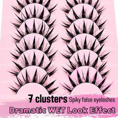 Cils épais et spikes AUGENLI intensifiant le regard anime