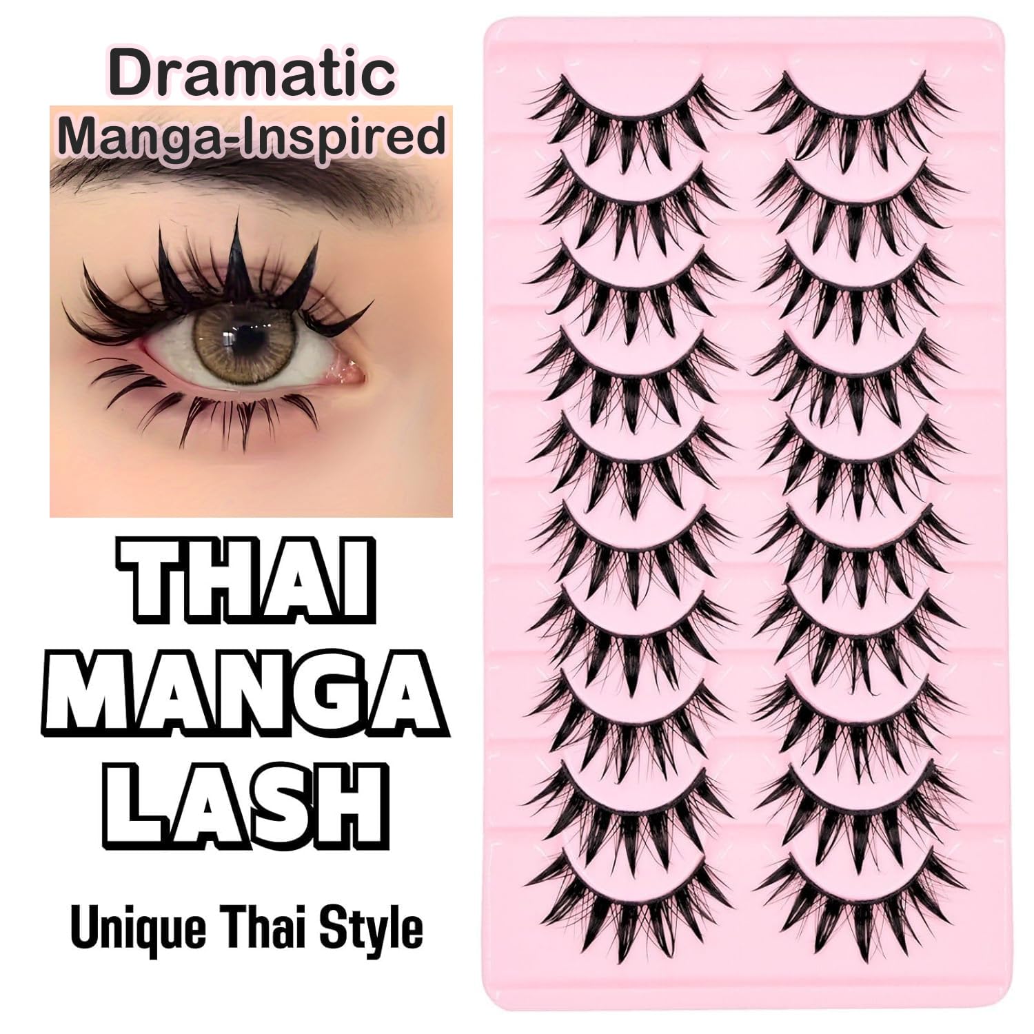 Cils AUGENLI style doll anime pour un look unique