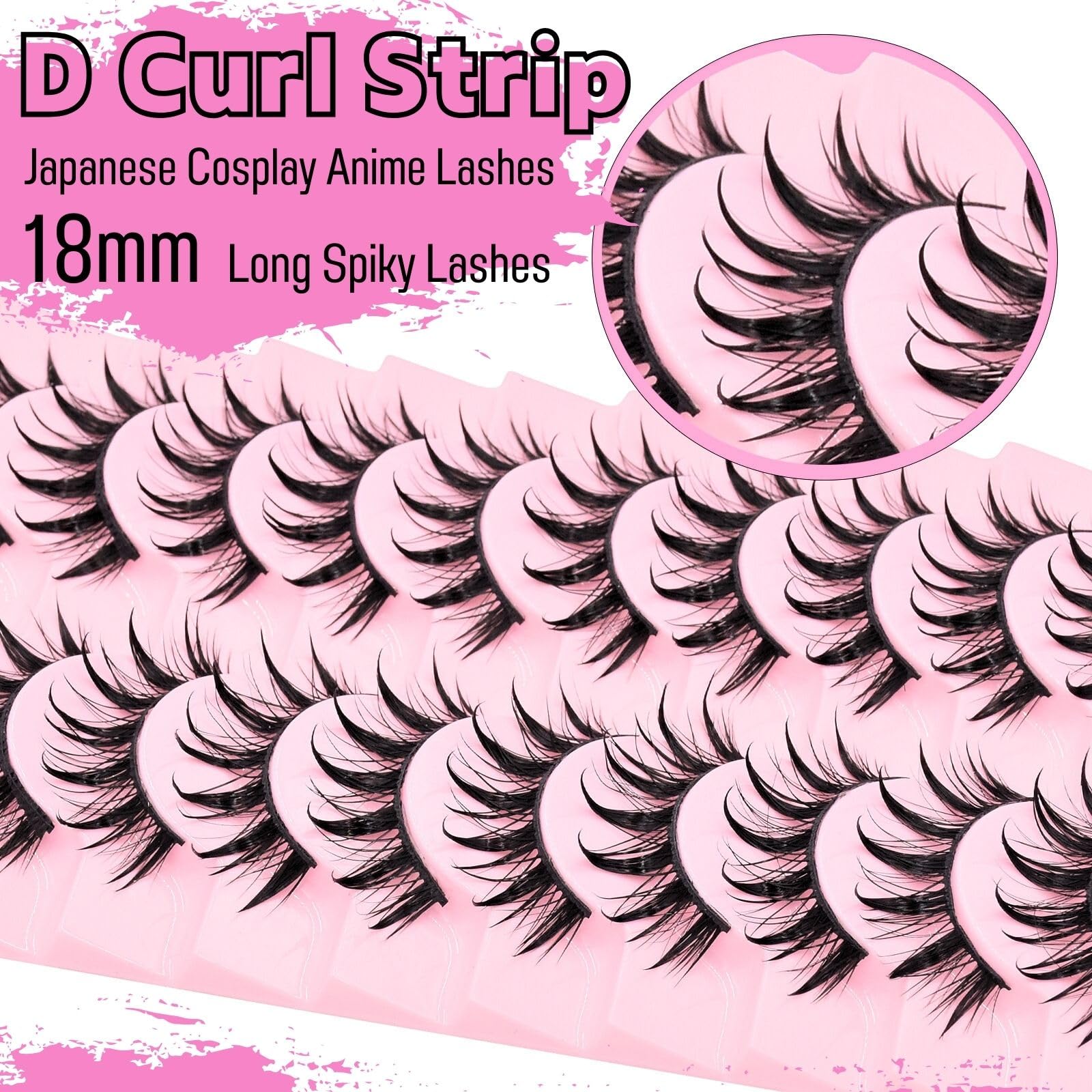 Ensemble AUGENLI 10 paires manga pour cosplay et sorties