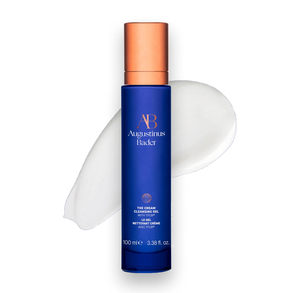 Gel nettoyant Augustinus Bader, emballage pratique pour une routine quotidienne.