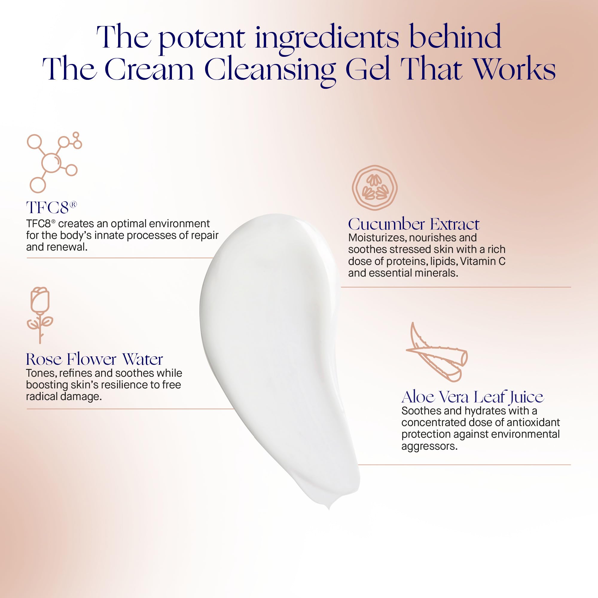 Gel nettoyant Augustinus Bader, emballage recyclable et sans parfum.