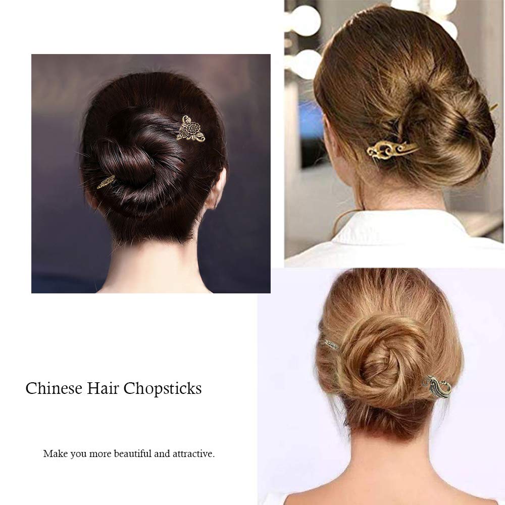 AUHOKY baguettes cheveux bronze 06, accessoire élégant pour occasion spéciale.