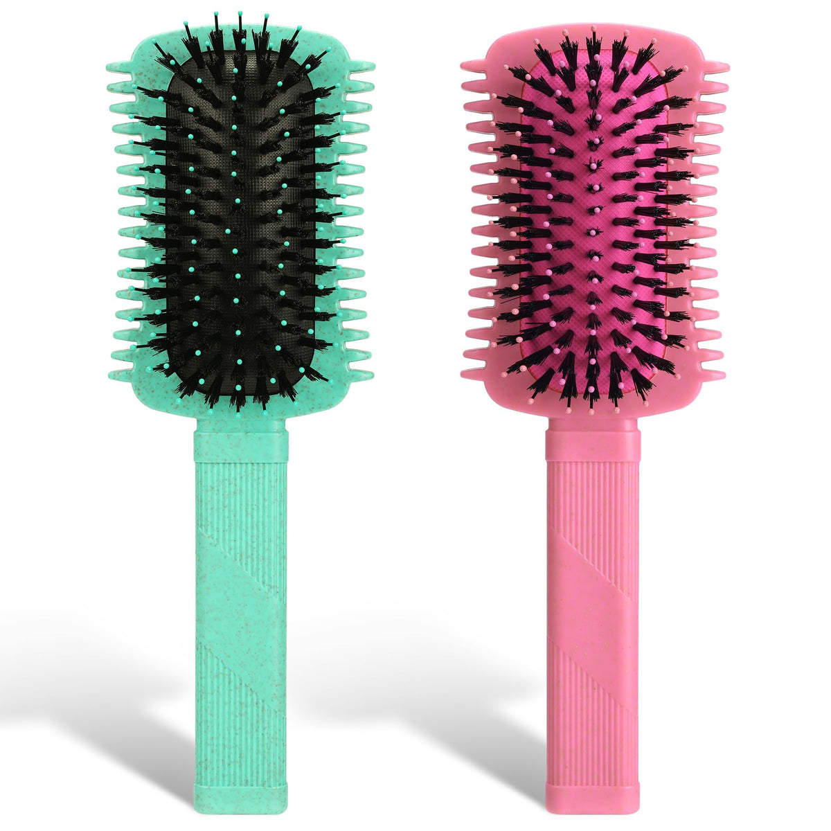 Brosse Auhrjomra pour boucles volumineuses, démêlage en douceur et définition.