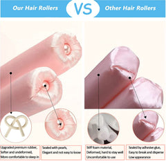 AUITRONCARE rouleaux satin boucles naturelles sans chaleur