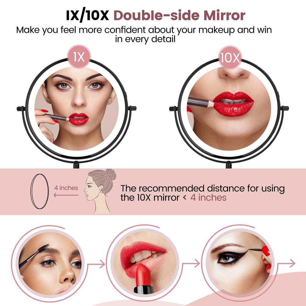 Miroir AumVum grossissement 10x pour les détails précis