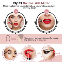 Miroir AumVum grossissement 10x pour les détails précis