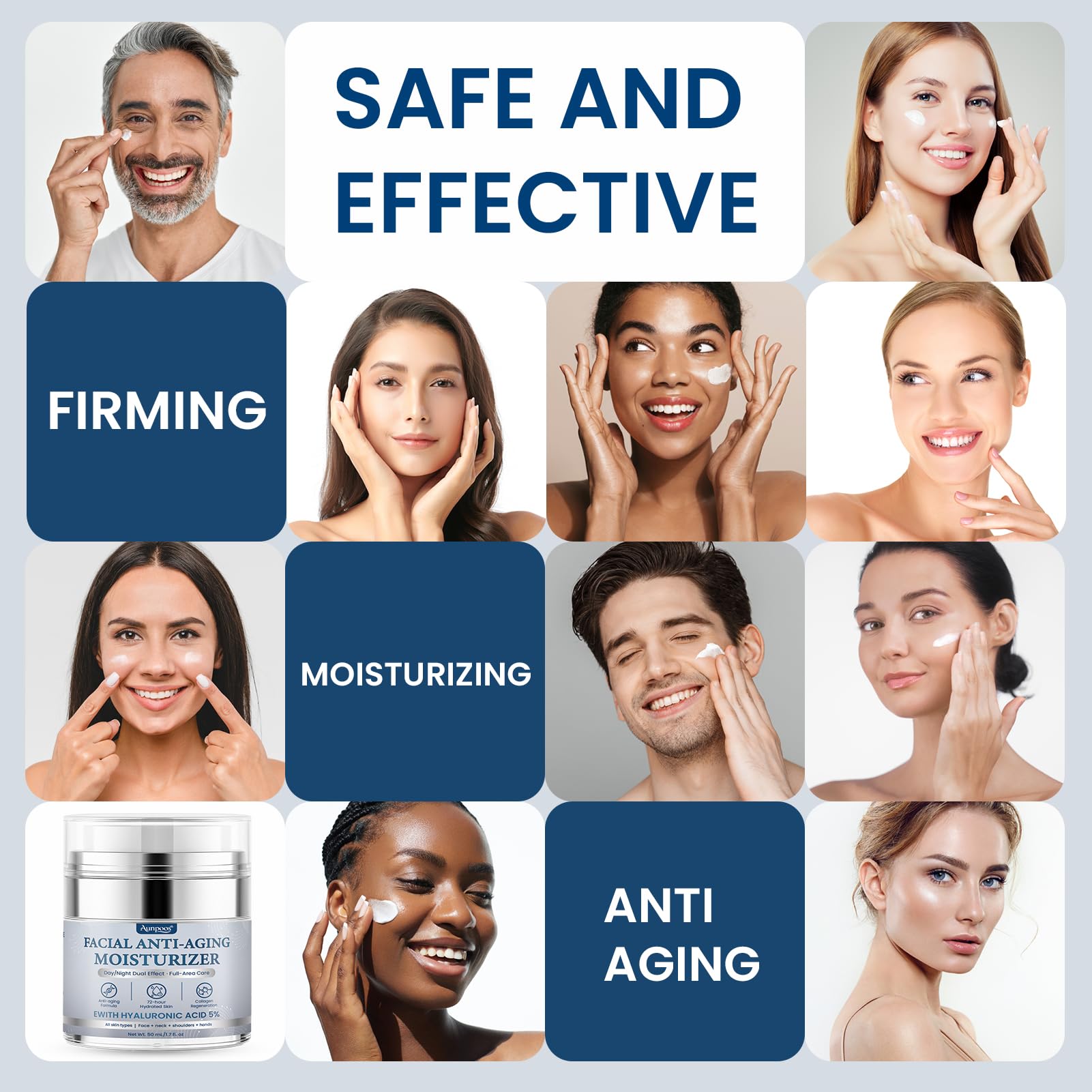 Aunpoos Utilisation Jour Nuit – routine complète pour hydrater et protéger.