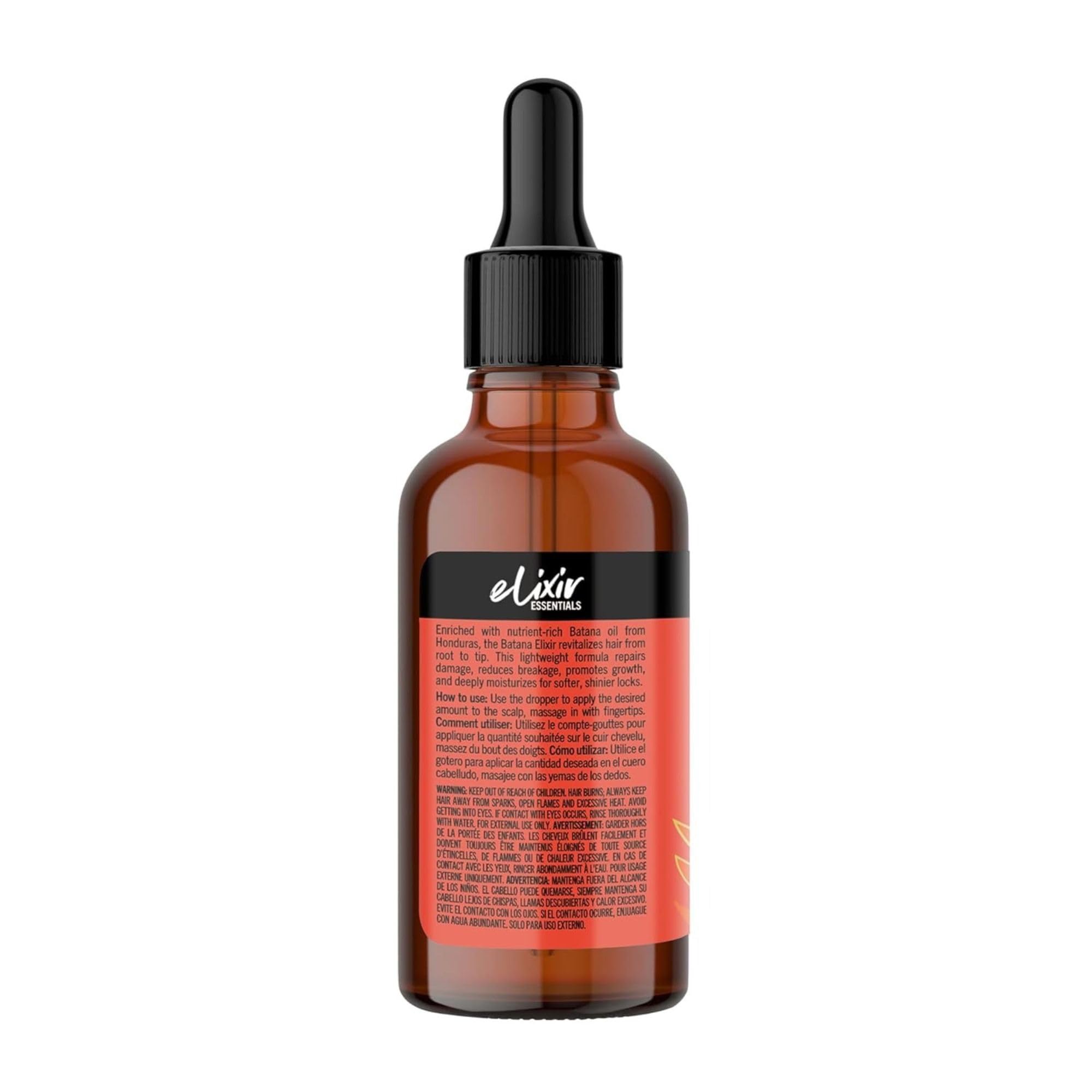 Aunt Jackie's Batana Jojoba Riz Elixir, pompe pratique pour une application précise.