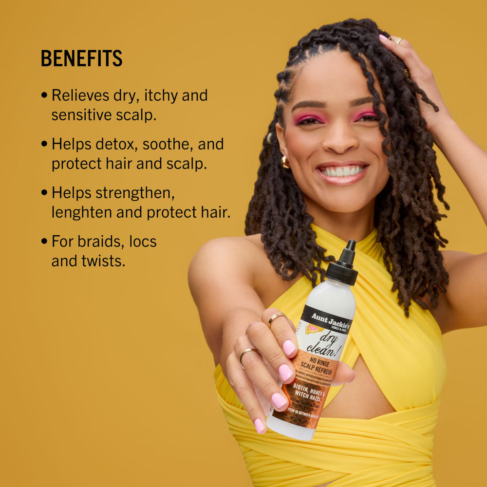 Aunt Jackie's Braid + Twist — hamamélis agit pour detoxifier et apaiser le cuir chevelu