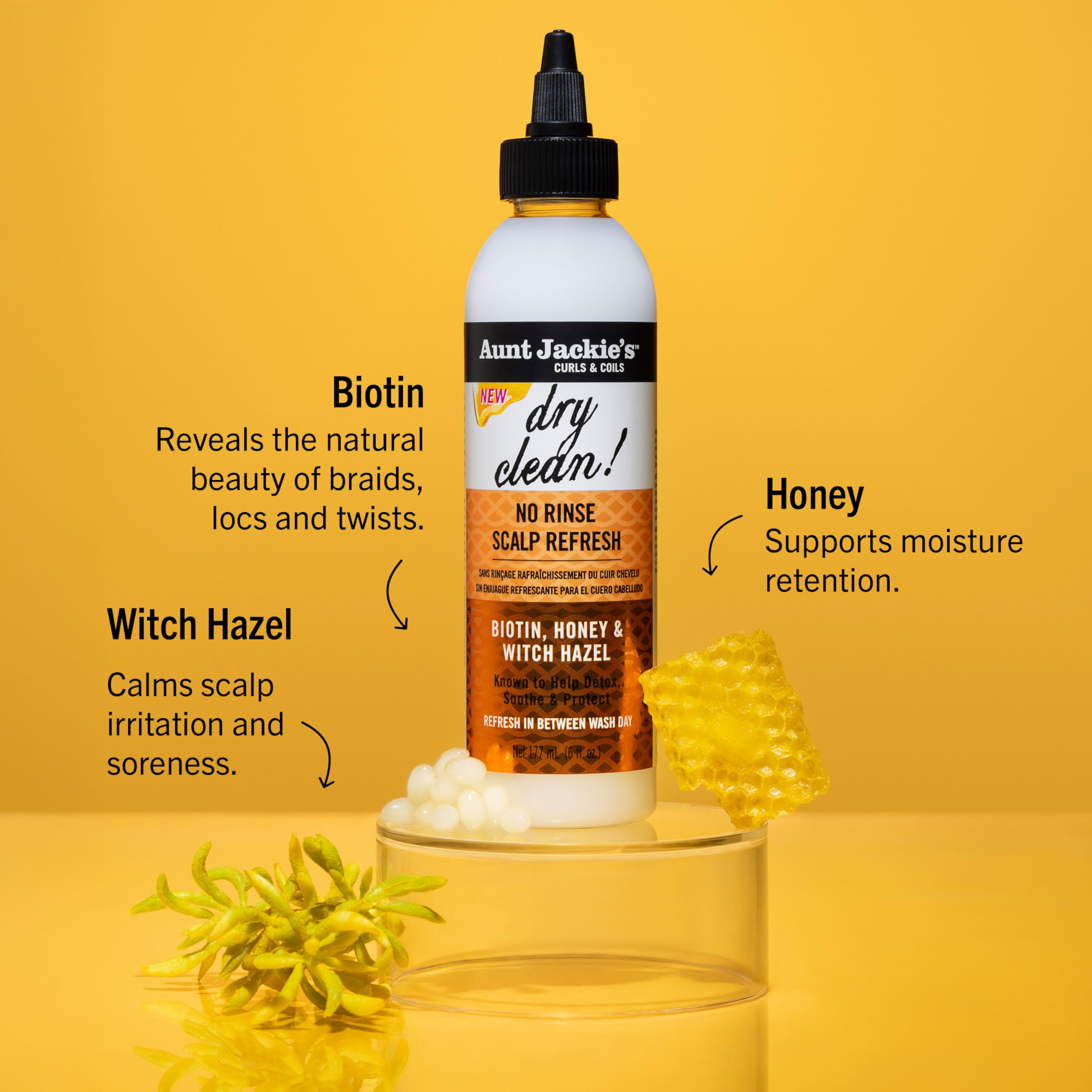 Aunt Jackie's Braid + Twist — spray sans rinçage pour rafraîchir entre lavages