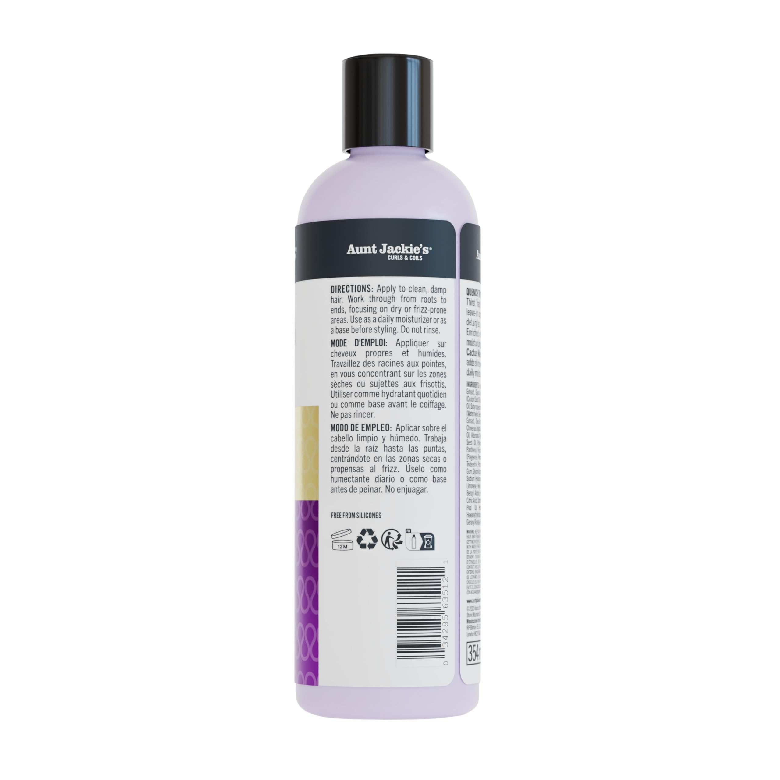 Hydratation durable sans lourdeur pour des boucles pleines.