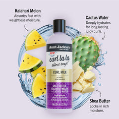 Texture crémeuse Curl La La facilitant le démêlage et l'hydratation.