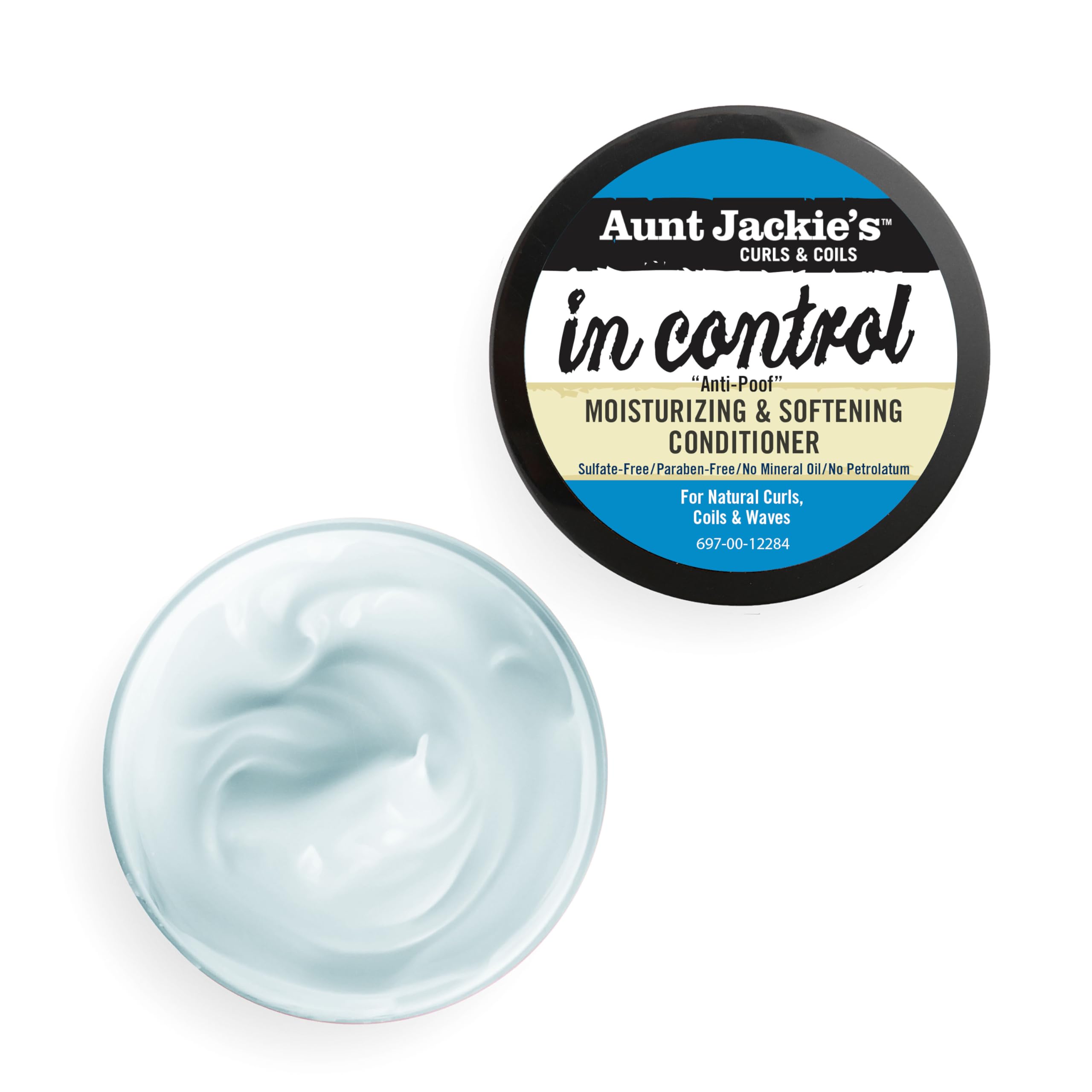 Aunt Jackie's En Contrôle - pose approfondie révélant brillance et élasticité des mèches.