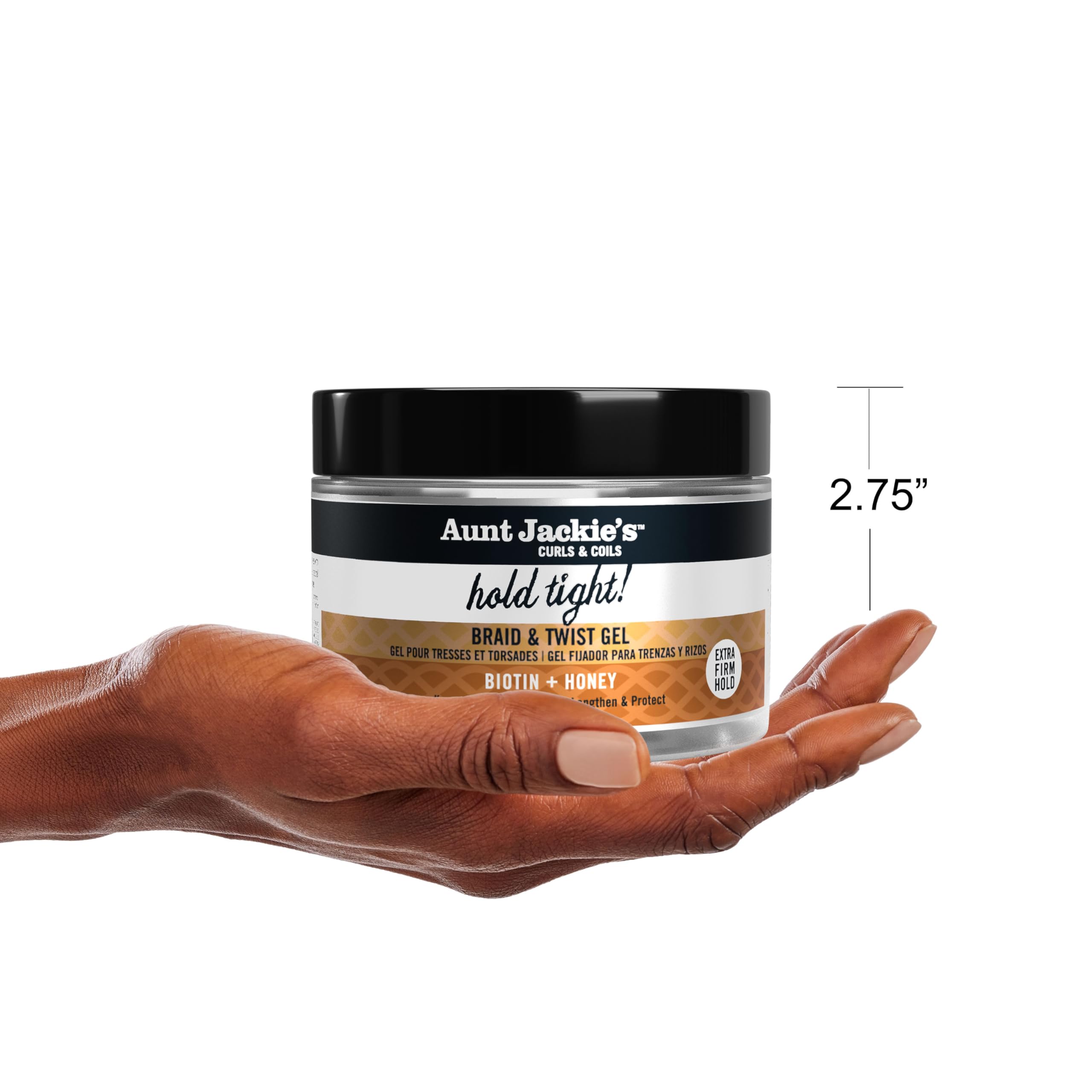 Gel polyvalent d'Aunt Jackie's : compatible avec tous types de cheveux.