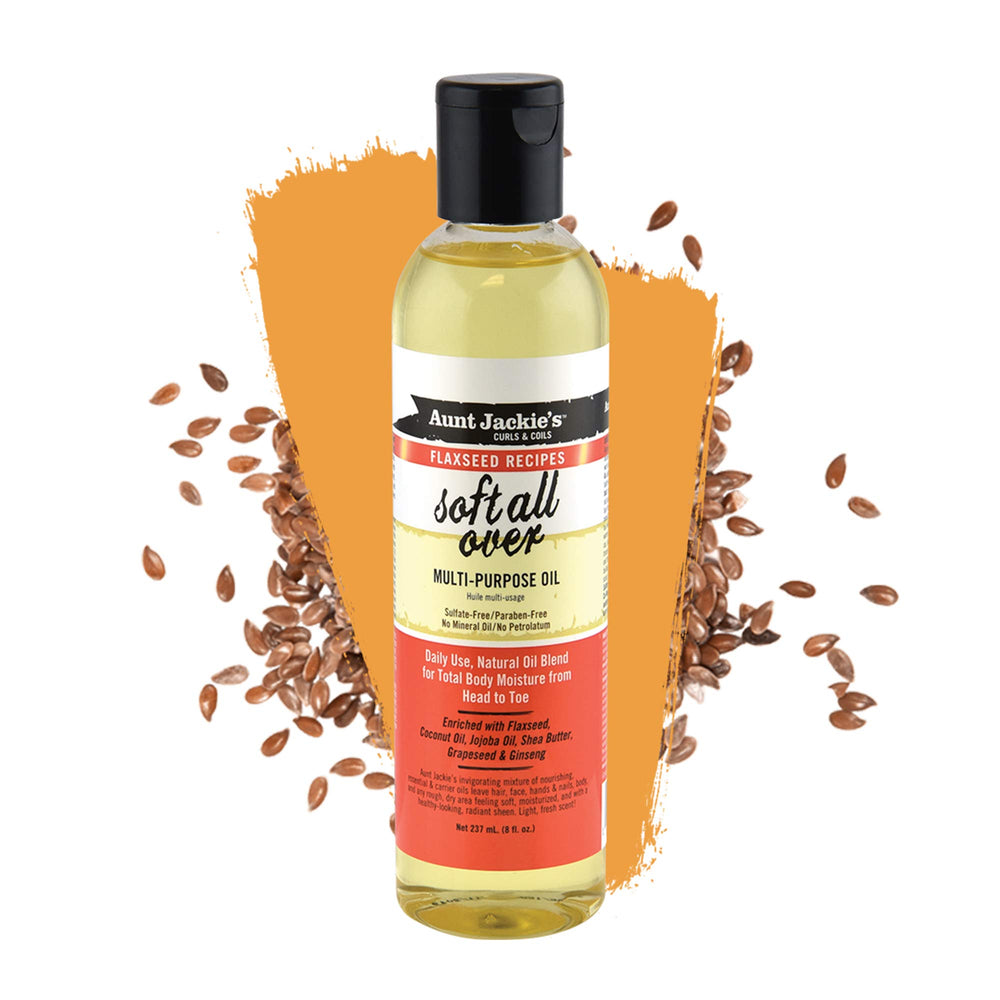 Huile Aunt Jackie's pour cheveux, brillance et douceur.