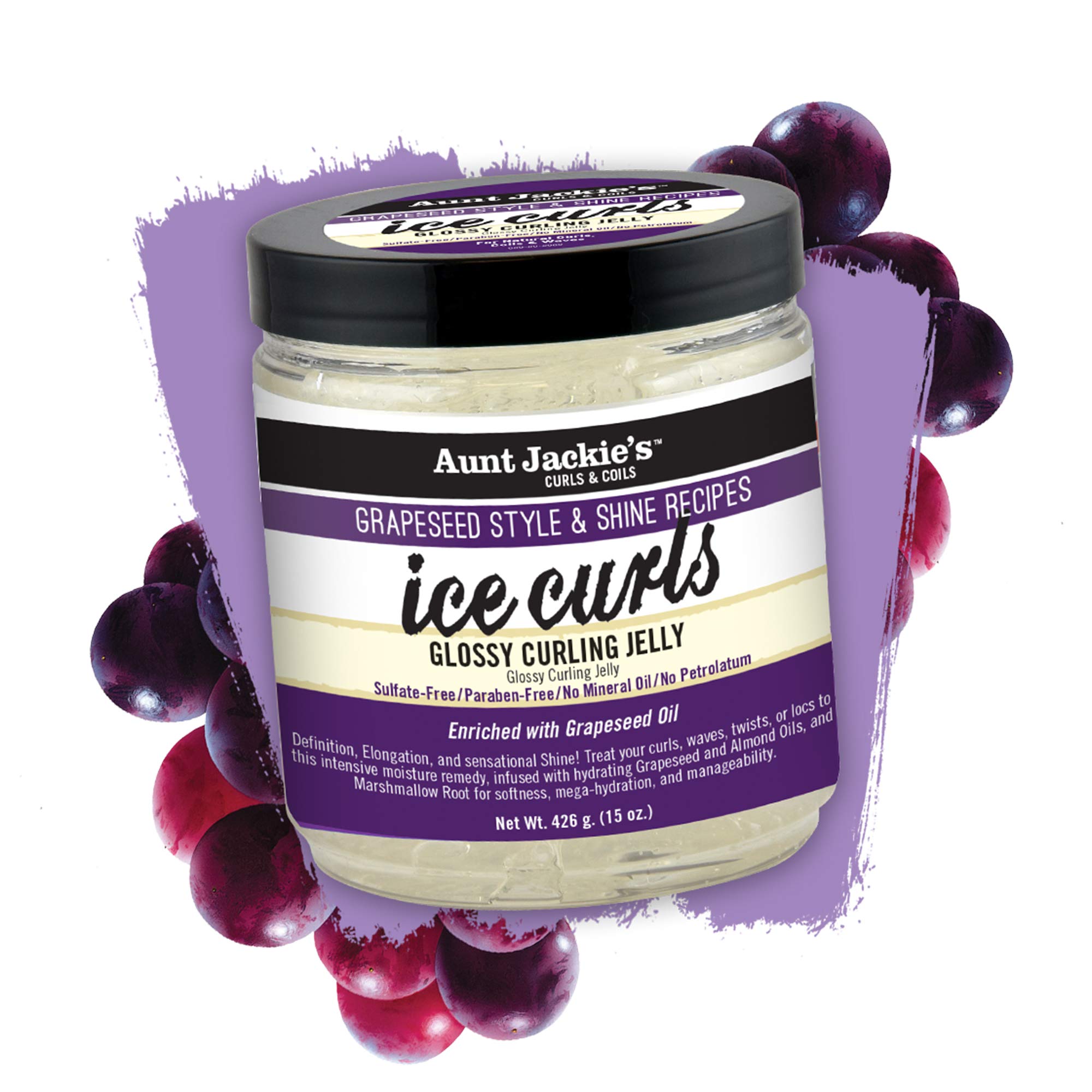 Gel Ice Curls montrant brillance et définition sur les cheveux bouclés