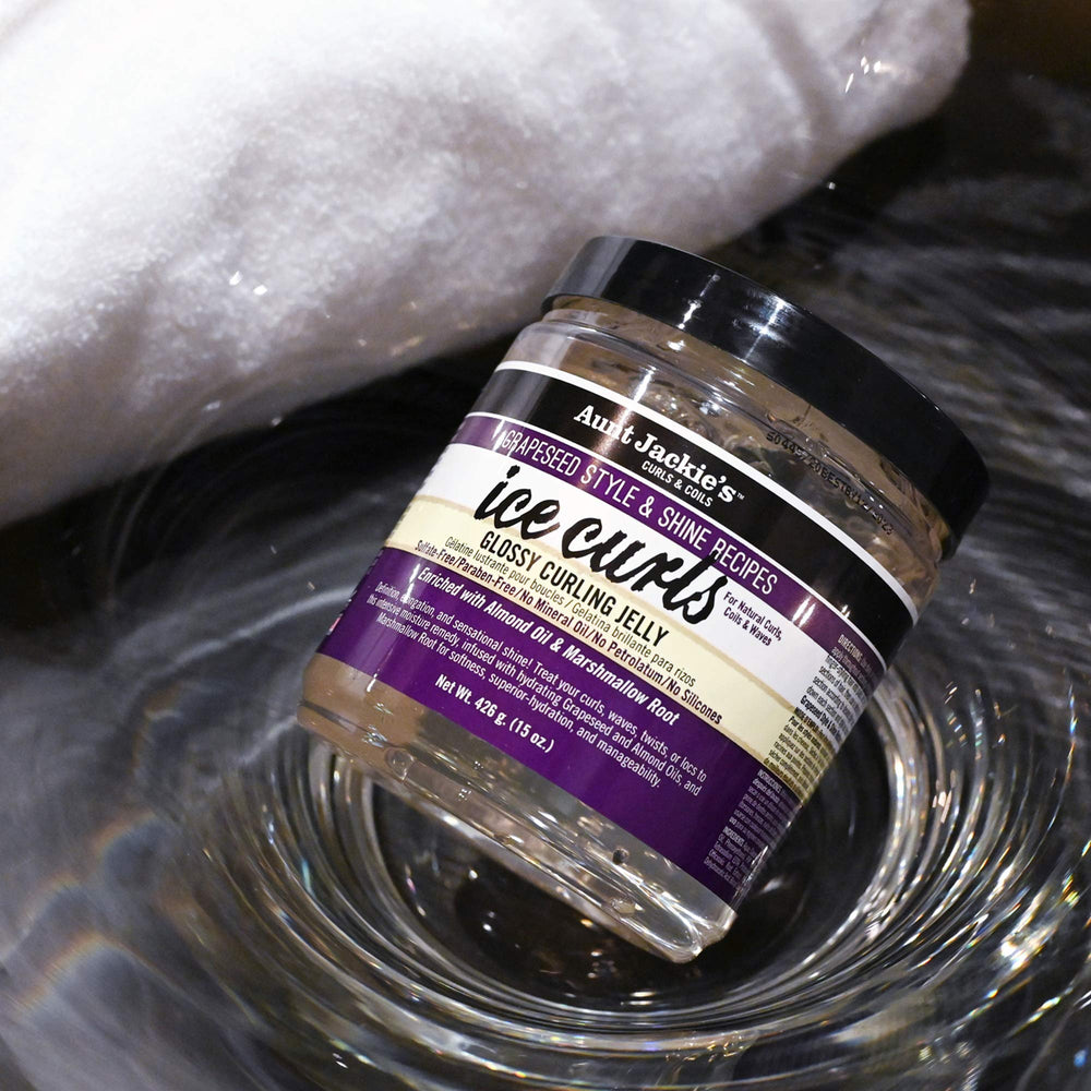 Huile de pépins de raisin et huile d’amande dans Ice Curls nourrissant les cheveux