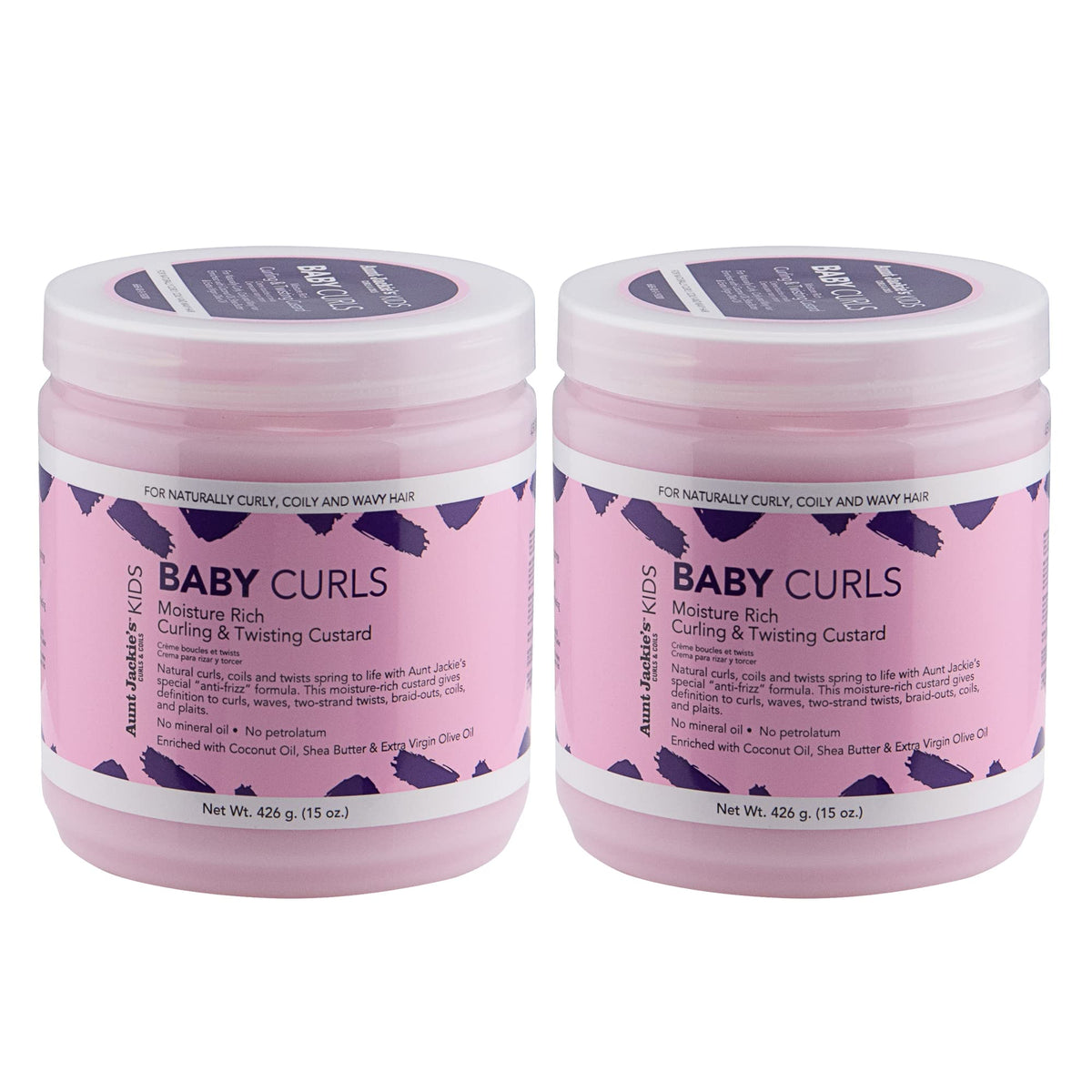 Aunt Jackie's Kids Baby Curls – emballage lot de 2 prêt à l'emploi